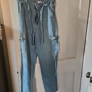 Forever 21 Denim Cargo Pants